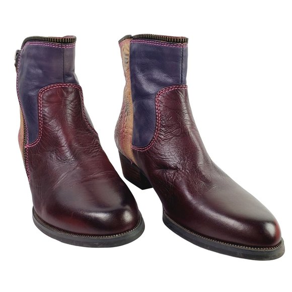 Spring Step L'Artiste Erminia Zippered Booties Sz 6 - Picture 1 of 9